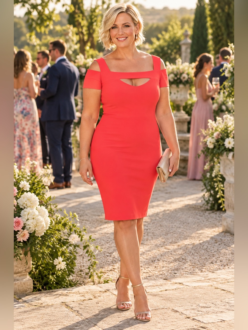 Chiara Boni Amazing Dress, super flattering for curvy ladies.